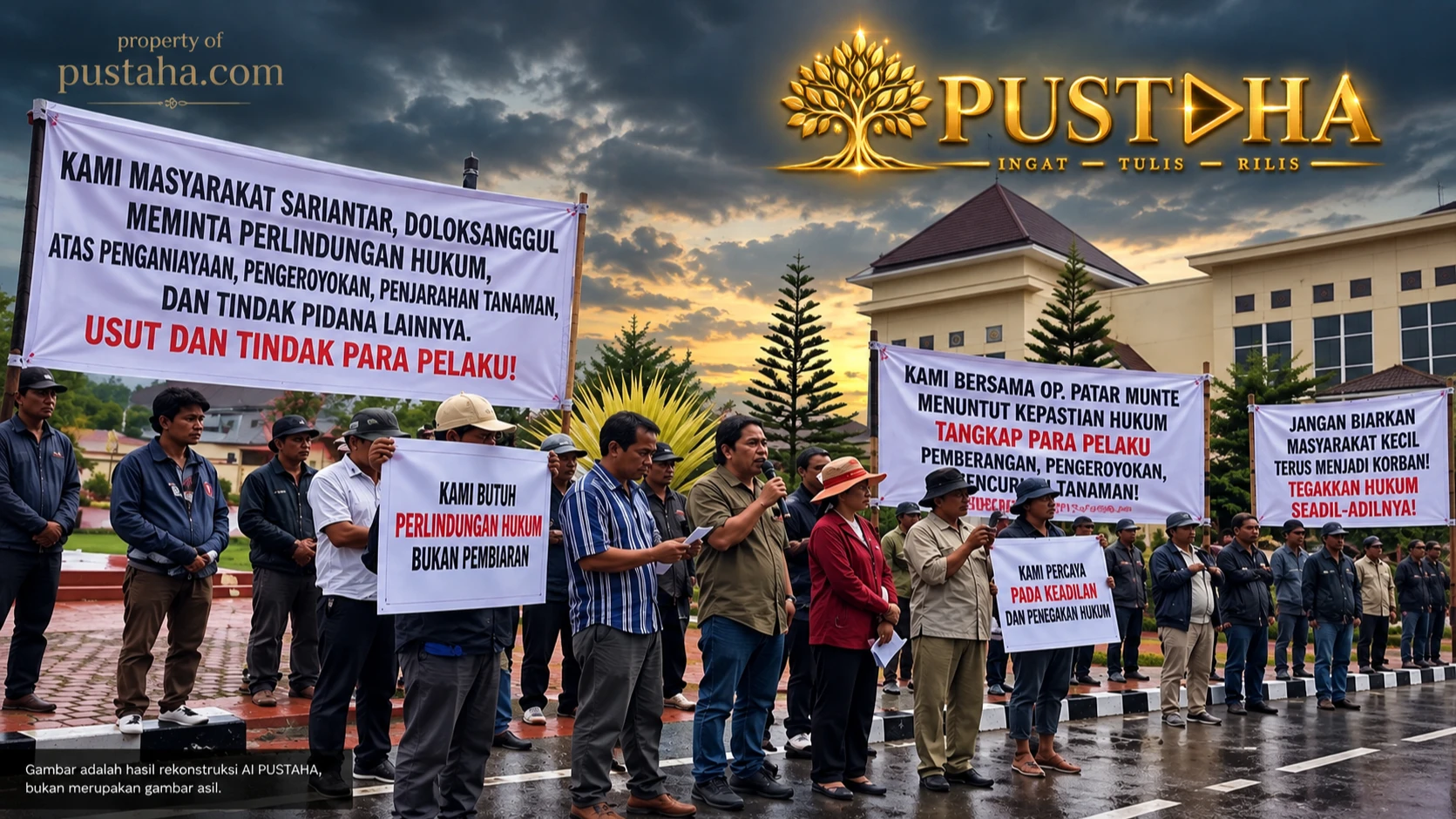 Poltak Silitonga Pertanyakan Penanganan Konflik Matiti oleh Polres Humbang Hasundutan