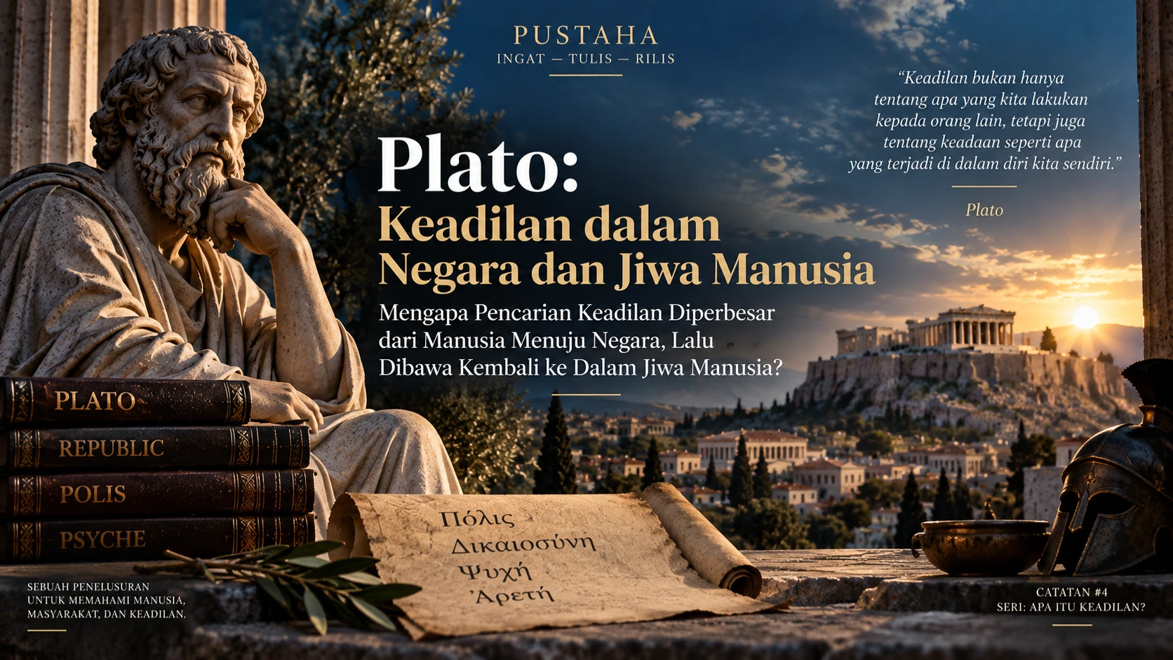 Dokumentasi Plato: Keadilan dalam Negara dan Jiwa Manusia