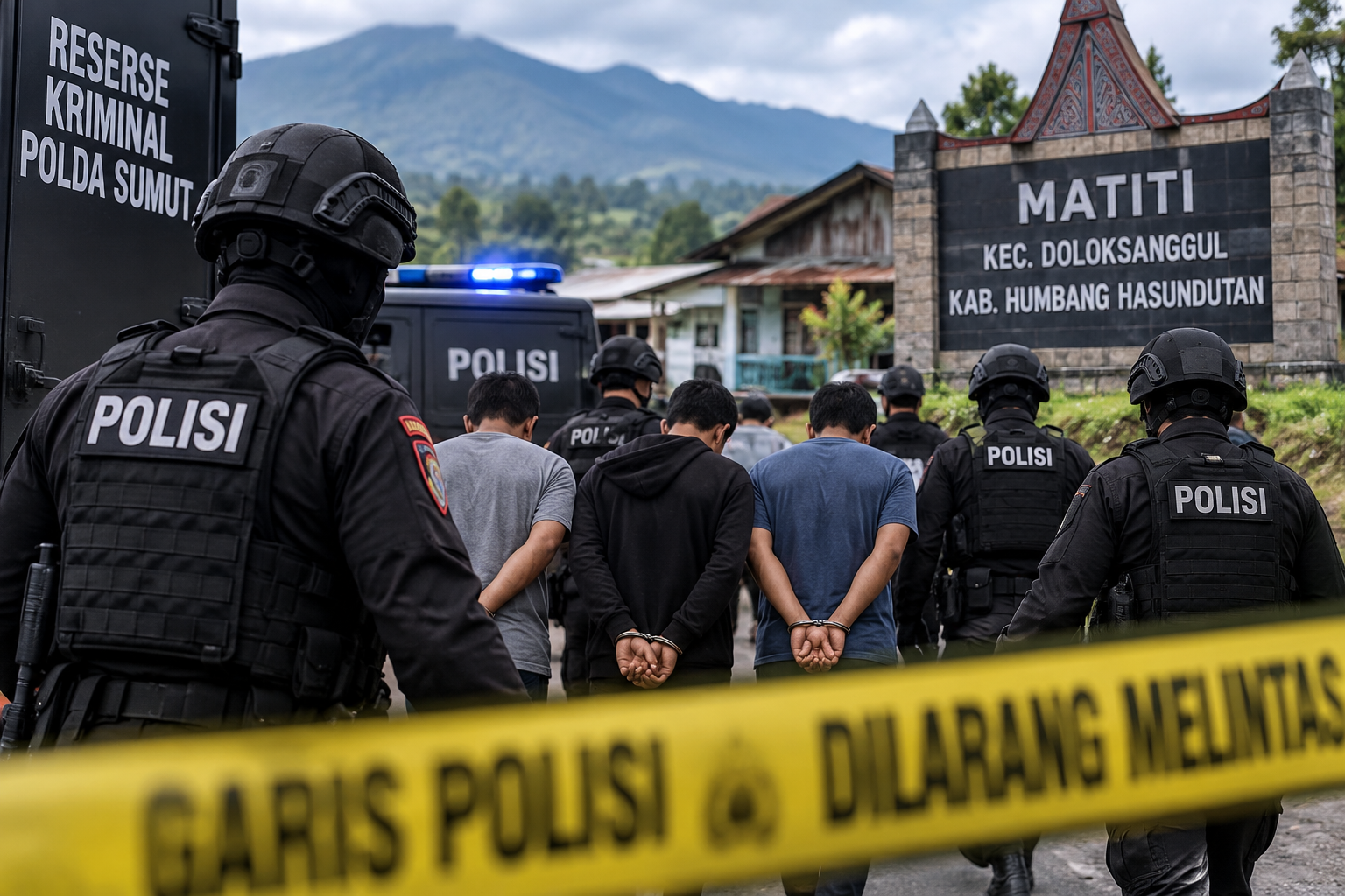 Polisi Amankan 8 Orang Terkait Kekerasan di Matiti Humbahas